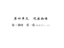 第1课时 看一看-北师大版数学四年级下册