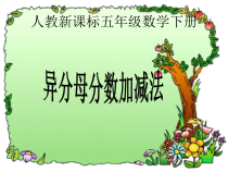 北师大版数学五年级下册1.2《异分母分数加减法》PPT课件(共13页)