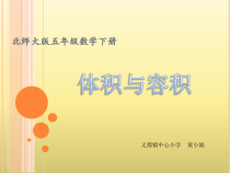 北师大版数学五年级下册4.1《体积与容积》PPT课件(共22页)