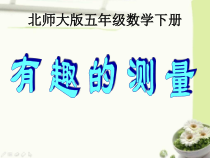 北师大版数学五年级下册4.5《有趣的测量》PPT课件(共22页)
