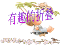 北师大版数学五年级下册-数学好玩《有趣的折叠》PPT课件(共14页)