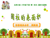 北师大版数学六年级下册1.2《圆柱的表面积》PPT课件(共12页)