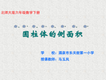 北师大版数学六年级下册1.2《圆柱的表面积》PPT课件(共14页)
