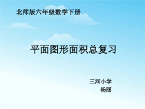北师大版数学六年级下册-总复习《平面图形面积总复习》PPT课件(共21页)