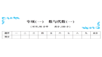 专项(一)-北师大版数学六年级下册