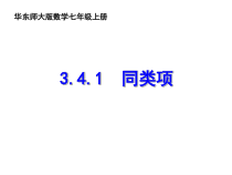 《同类项》PPT课件2-七年级上册数学华师大版