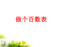 北师大版数学一年级下册《做个百数表》PPT课件2