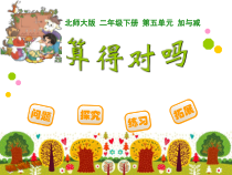 北师大版数学二年级下册《算得对吗》PPT课件1