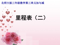 北师大版数学三年级上册《里程表（二）》PPT课件3