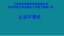 《8.1 认识不等式》PPT课件3-七年级下册数学华师大版