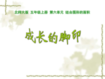 北师大版数学五年级上册《探索活动：成长的脚印》PPT课件1