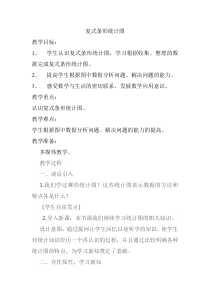 北师大版数学五年级下册《复式条形统计图》教学设计1
