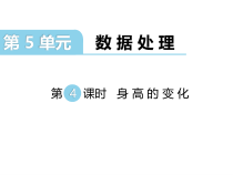 北师大版数学六年级上册《身高的变化》PPT课件1