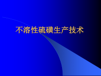 不溶性硫磺生产技术课件