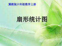 冀教版数学六年级上册《认识扇形统计图》教学课件（1）