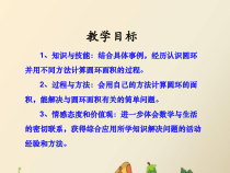 冀教版数学六年级上册《圆环面积》教学课件