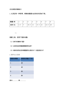冀教版数学六年级下册《成正比例的量》课后习题
