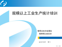 规模以上工业生产统计培训课件