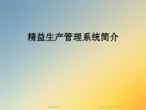 精益生产管理系统简介课件