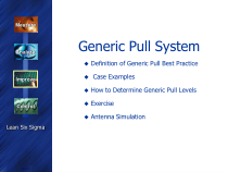 精益生产之普通拉系统GenericPullSysem精选课件