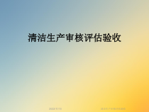 清洁生产审核评估验收课件