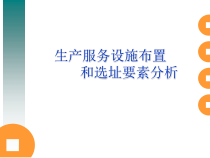 生产管理生产服务设施规划布置和选址原则方法培训教材(40张幻灯片)课件