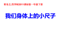 青岛版（五四制）数学一年级下册《我们身上的小尺子》PPT课件