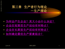 生产者行为理论生产理论课件