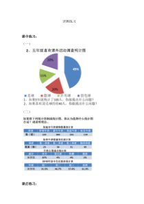 青岛版（五四制）数学五年级下册《信息窗一（扇形统计图）》课后习题