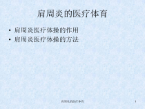 肩周炎的医疗体育课件