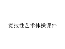 竞技性艺术体操课件