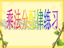 北京版数学四年级上册《乘法运算定律》PPT课件4