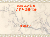 篮球运动的竞赛组织工作课件
