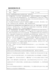北京版数学六年级上册《圆的面积》教学反思