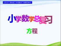 北京版数学六年级下册《数与代数-方程》PPT课件1