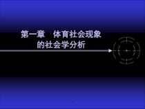 体育社会学——第1章社会现象教材课件