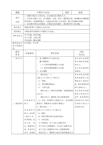 沪教版数学（五四制）四年级下册《小数的大小比较》教案