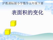 沪教版数学（五四制）五年级下册《表面积的变化》PPT课件5