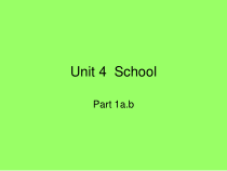 剑桥英语（Join in）四年级上册《Unit 4  School》PPT课件(共13页)