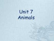 北师大版（一起）一下《Unit 7 Animals》PPT课件 (共20页)