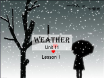 北师大版（三起）英语五下《Unit 11 Weather Lesson 1》PPT课件1 (共26页)