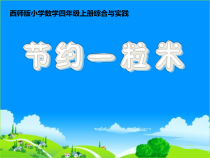 西南师大版数学四年级上册《综合与实践 节约1粒米》PPT课件1