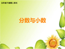 西南师大版数学五年级下册《分数与小数》PPT课件1