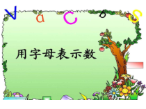 西南师大版数学五年级下册《用字母表示数》PPT课件3