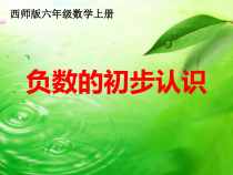 西南师大版数学六年级上册《负数的初步认识》PPT课件5