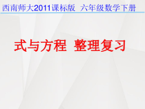 西南师大版数学六年级下册《等式与方程》PPT课件2