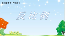 西南师大版数学六年级下册《反比例》PPT课件1