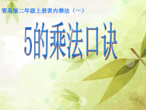 青岛版（六三制）二年级数学上册《信息窗一（5的乘法口诀）》PPT课件3
