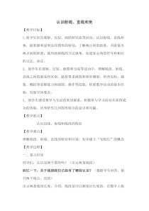 青岛版（六三制）四年级数学上册《信息窗一（直线、射线和线段）》教学设计9