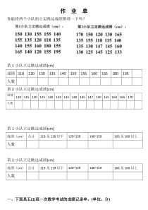 青岛版（六三制）四年级数学下册《信息窗二（分段统计表）》课后习题